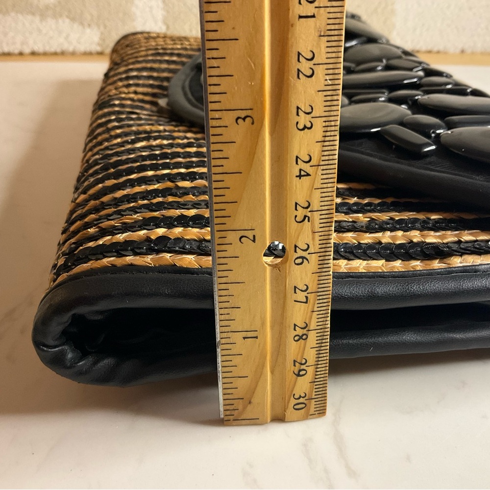 Chico's Black and Tan Beaded Clutch - Picture 6 of 8